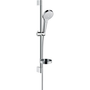 Hansgrohe Croma Select S Brauseset Vario, 65cm, mit Seifenschale, weiß/chrom.