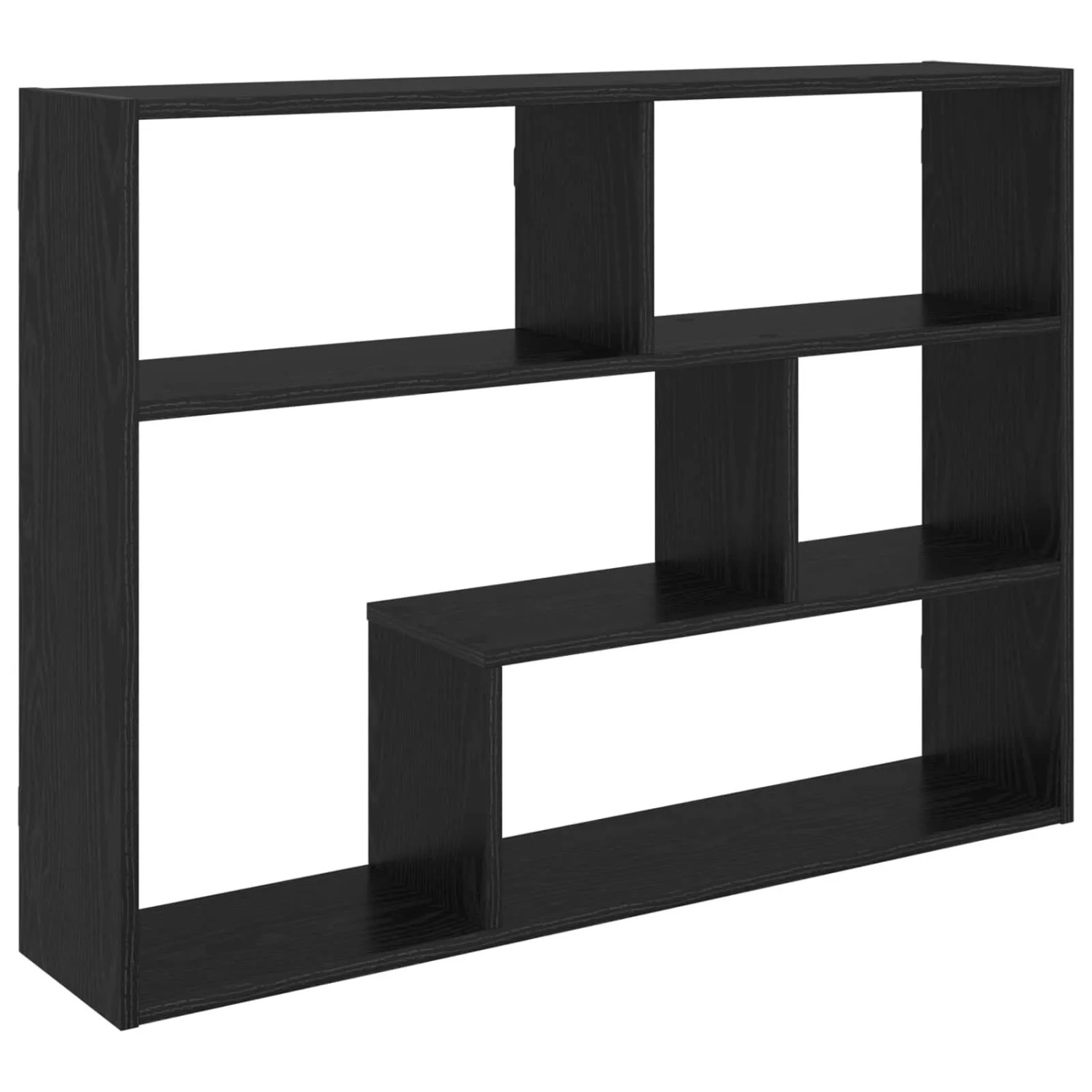 vidaXL Wandregal Wandhalterung Schwarze Eiche 95 x 20 x 69,5 cm 8012141