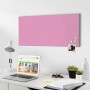 Banjado Magnettafel 78x37cm mit Rosen Motiv, silberne Magnetwand mit Magneten als Wanddekoration.