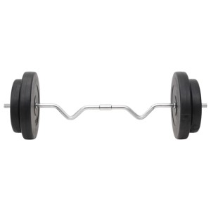 vidaXL Langhantel und Kurzhantel mit Gewichten 90 kg 3145030