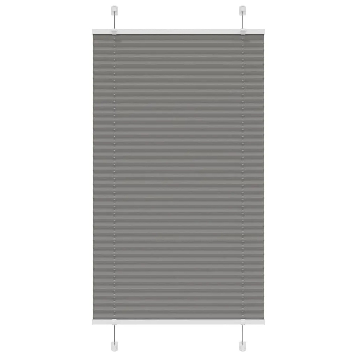 vidaXL Plissee Anthrazit 80x150 cm Stoffbreite 79,4 cm Polyester 4015088 günstig online kaufen
