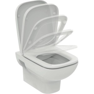 Ideal Standard I Life A WC-Set Wandtiefspül-WC mit Absenkautomatik Eckiges Design Alpin Weiß