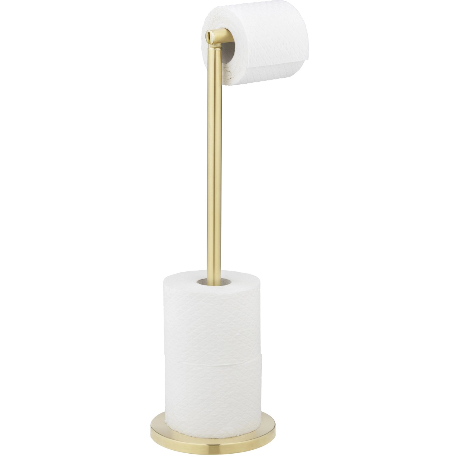 Wenko Stand mit Toilettenpapierhalter 2 in 1 Gold günstig online kaufen