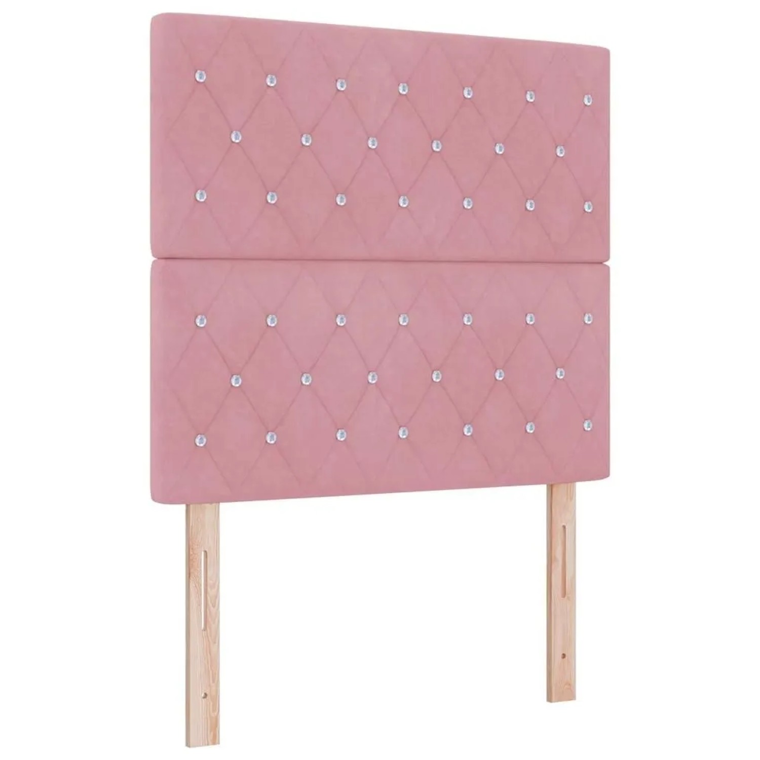 vidaXL Kopfteil mit Kopfteil Rosa 100 cm Kunstleder 3337757