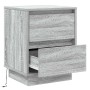 vidaXL Nachttisch mit Schubladen Grau 39 x 34,5 x 50 cm Holzwerkstoff 869620_5