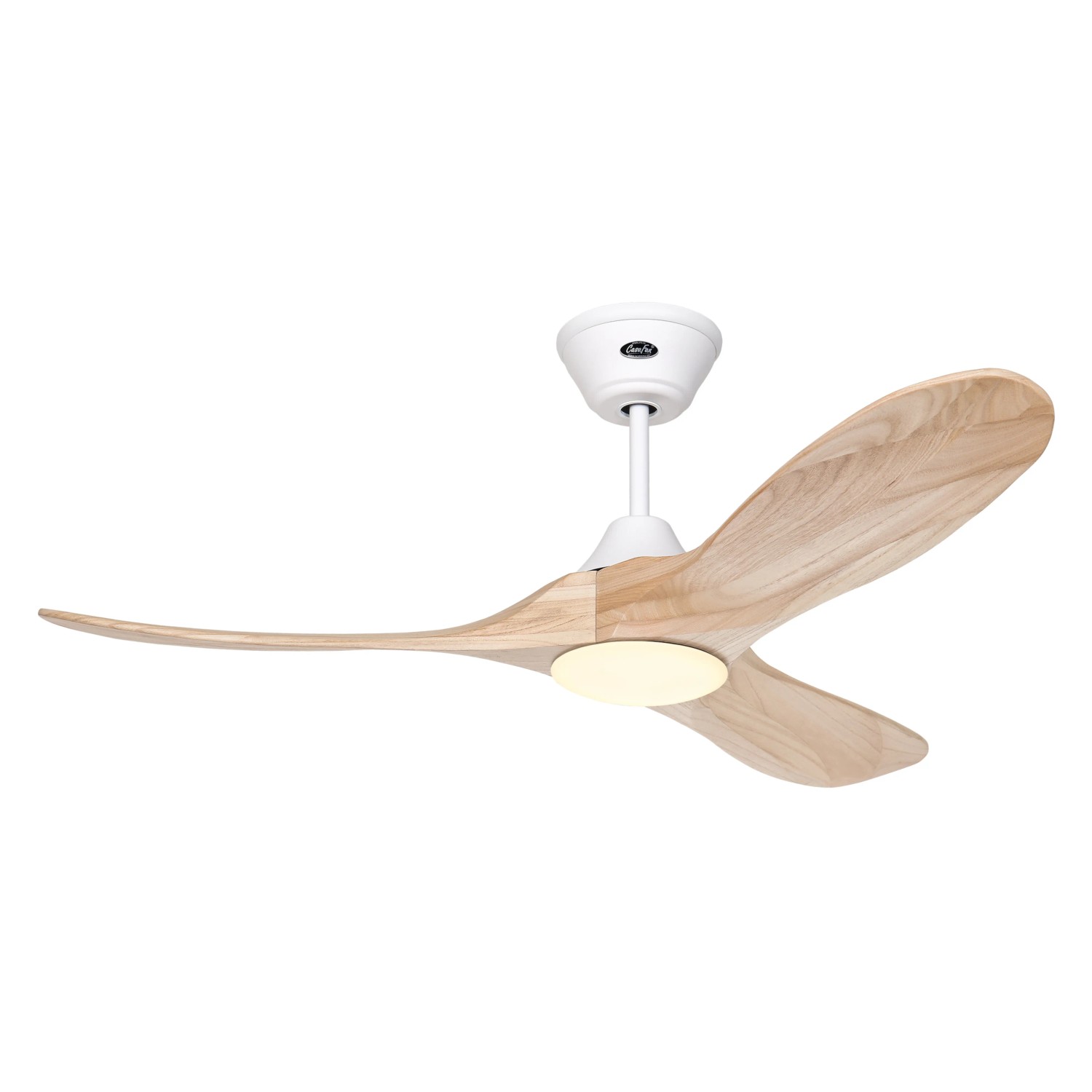 CasaFan Eco Genuino Deckenventilator Mit Fernbedienung – 152 Cm, Massivholz-Flügel, 6 Stufen, Energieeffizient