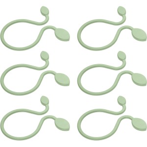 6er-Set grüne Poétic City Pflanzenschlaufen zum Befestigen von Pflanzen.