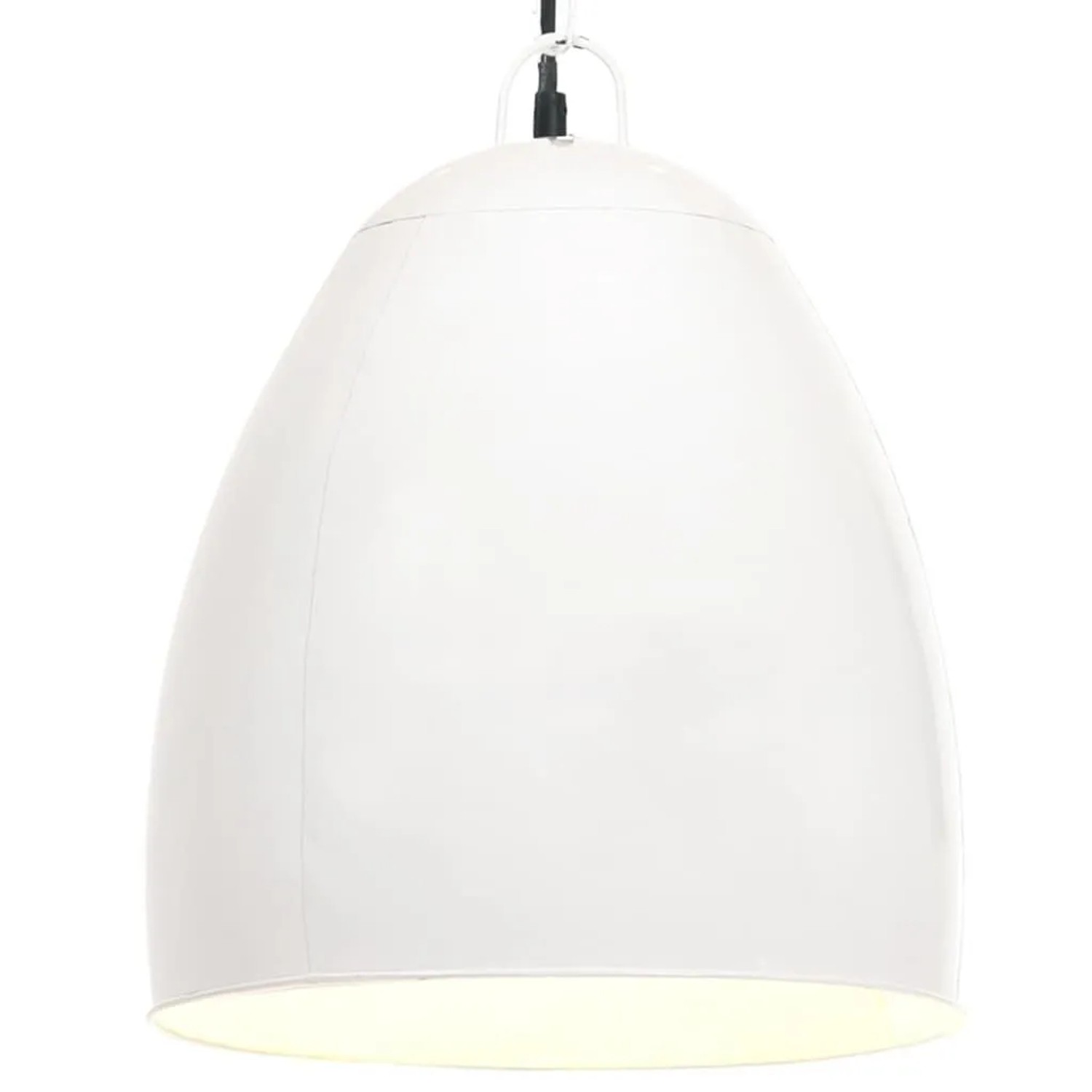 vidaXL Hängelampe Industriestil 25 W Weiß Rund 42 cm E27 320558