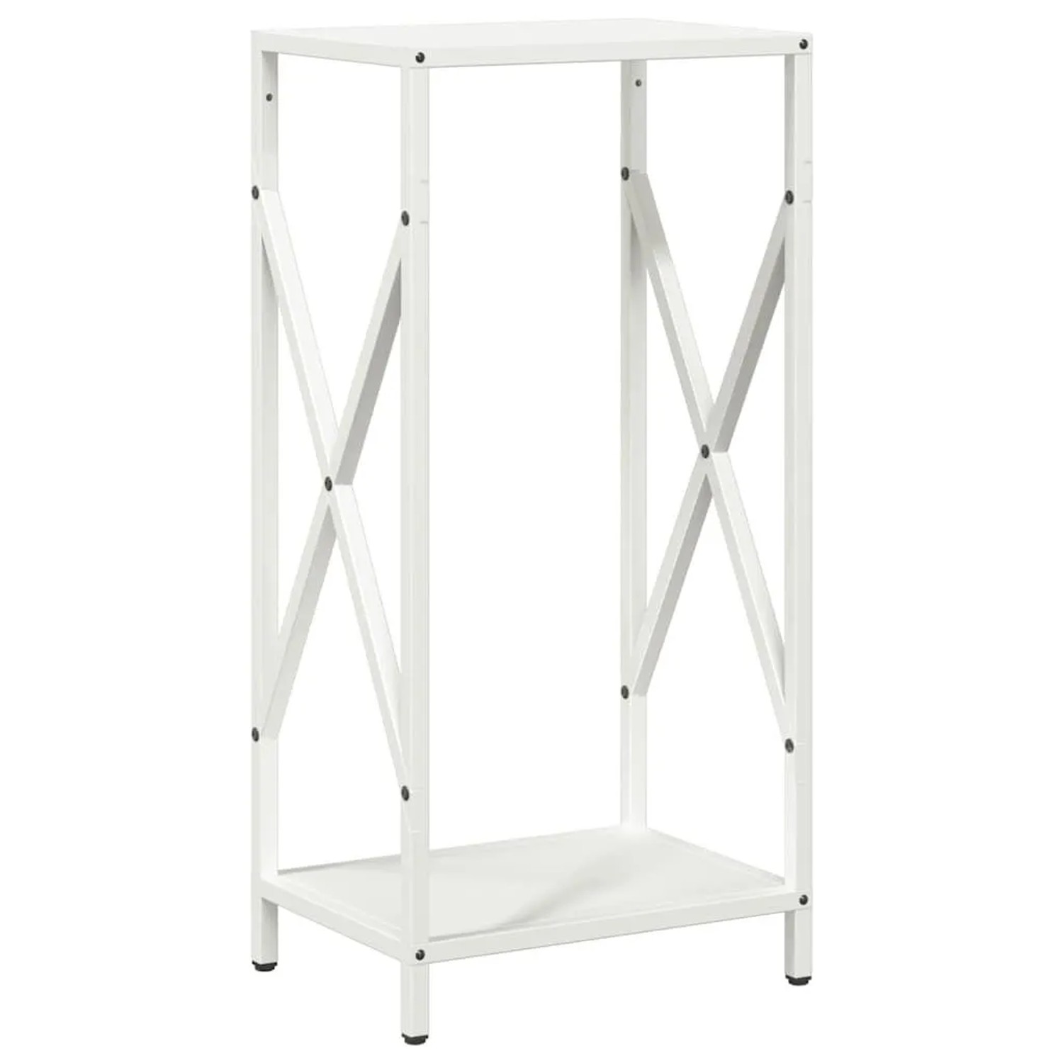 vidaXL Brennholzregal Weiß 34x25x70 cm Kaltgewalzter Stahl 864320