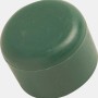 Grüne Pfostenkappe Ø 40 mm aus PVC für Zaunpfosten.