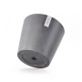 Grauer Ecopots Pflanztopf Amsterdam, Ø 40 cm, für Innen- und Außenbereich.