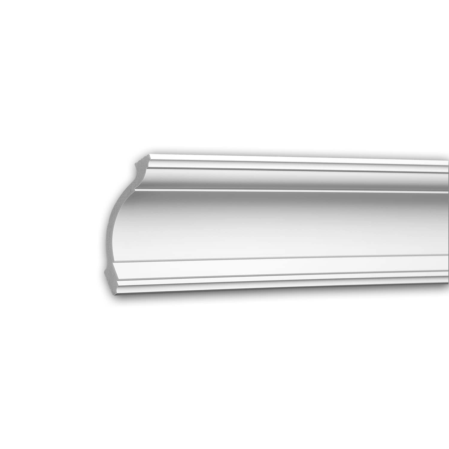 PROFHOME 650248 Eckleiste Deckenleiste Zierleiste Stuckleiste 2 m 200 cm x 9,7 cm x 9,2 cm Weiß