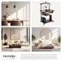 Tectake Schreibtisch Fife im Industrial Style mit Ablagen und Rollen.
