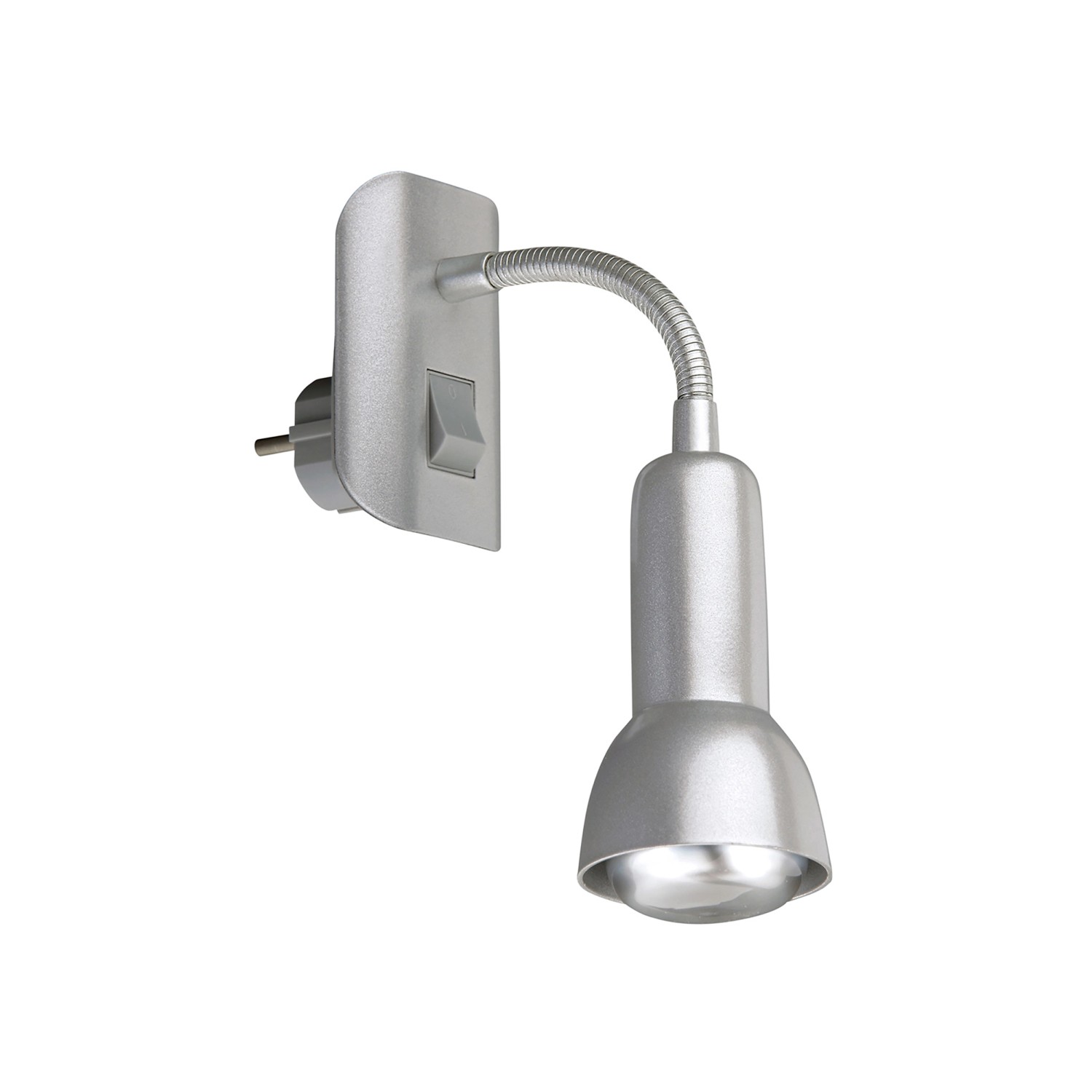 Briloner Steckerleuchte Paku Schwenkbar 7 x 22 x 14 cm Titanfarbig günstig online kaufen