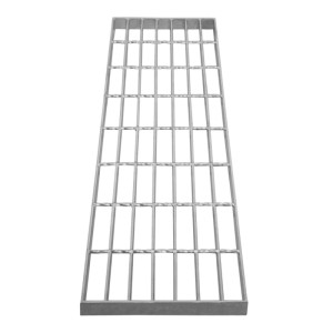 Verzinkter Gitterrost, 800x240mm, aus Stahl. Ideal für Laufstege und Entwässerungssysteme.