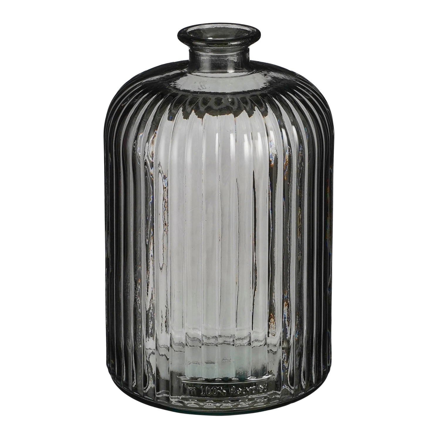 MICA Vase Jessica Recyceltes Glas Anthrazit 23 cm