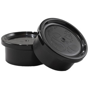 SodaStream Glaskaraffe Schraubverschlüsse, 2er-Set, schwarz. Deckel für Crystal Wassersprudler.