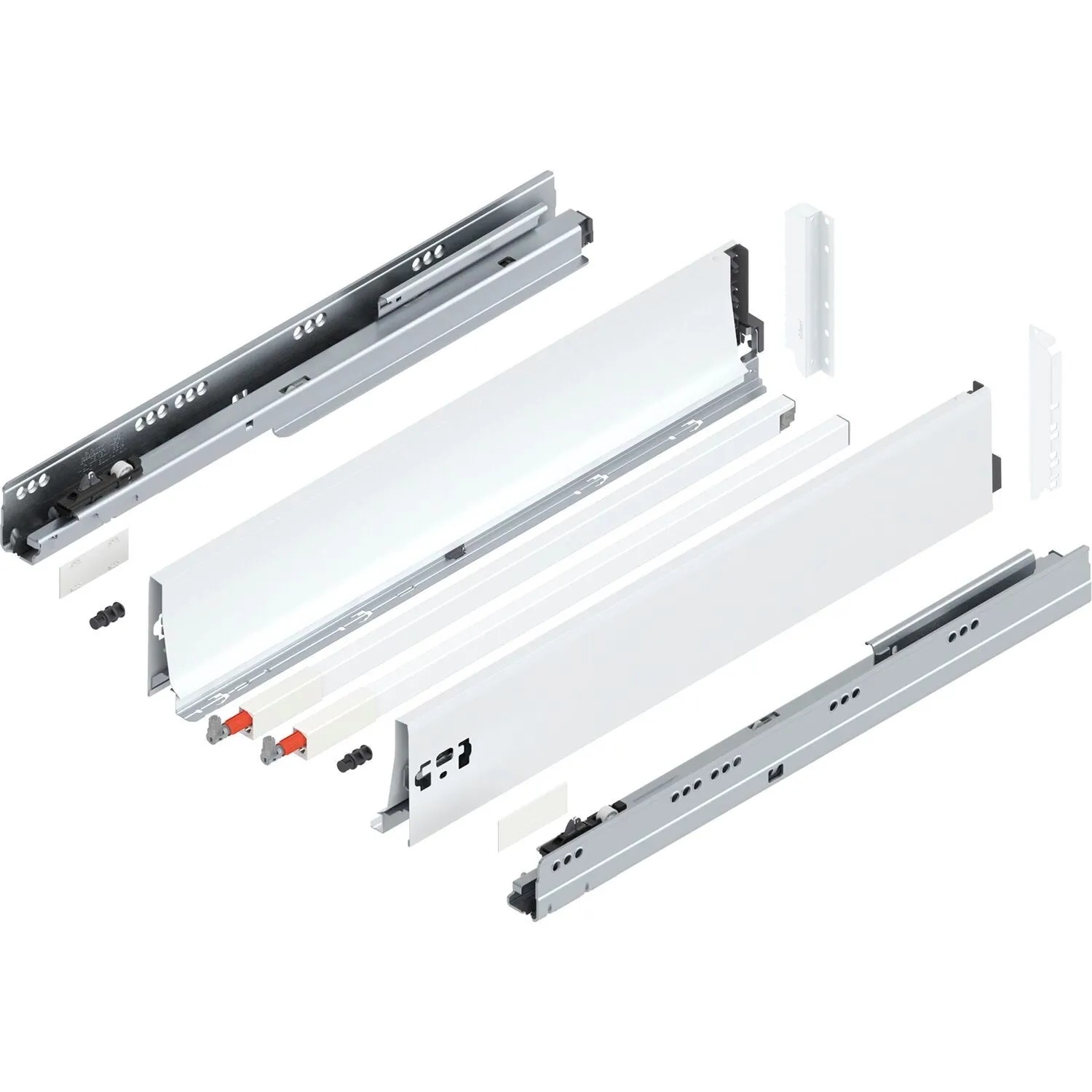 Blum D-Reling K Tandembox antaro Vollauszug 650 mm 65 kg Seidenweiß 1 Paar