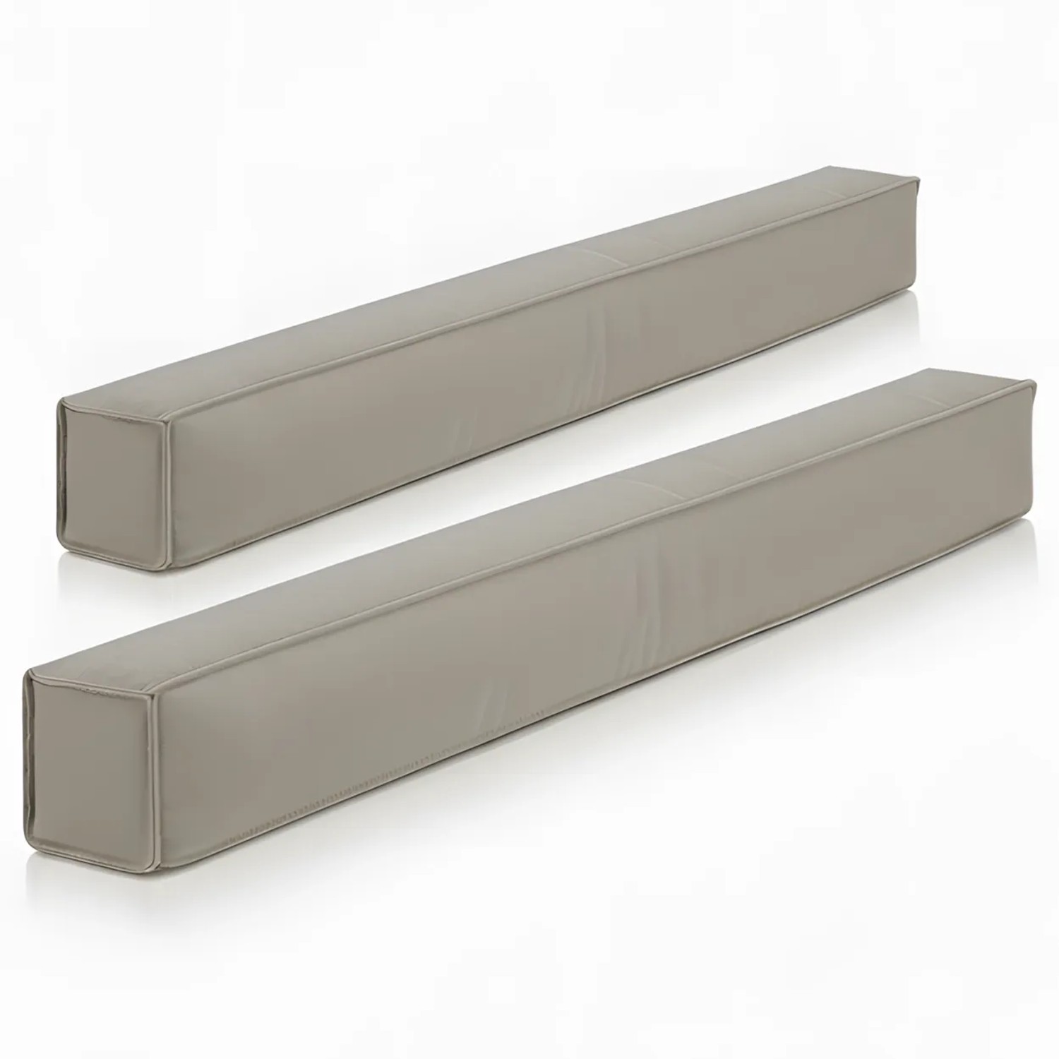 Beautissu 2er Set Magnetischer Zugluftstopper für Türen 90cm Marin Hellgrau