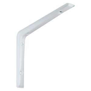 Weiße OBI Konsole Gaia, 155x220mm, aus Stahlblech für Regalböden und Wandregale.