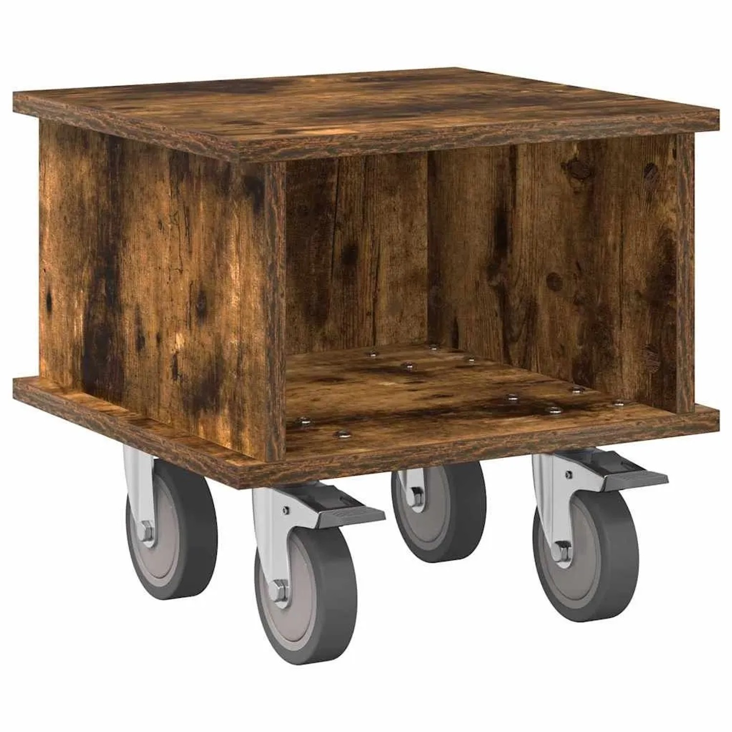 vidaXL TV-Ständer Geräucherte Eiche 37 x 35 x 35 cm Holzwerkstoff 891052