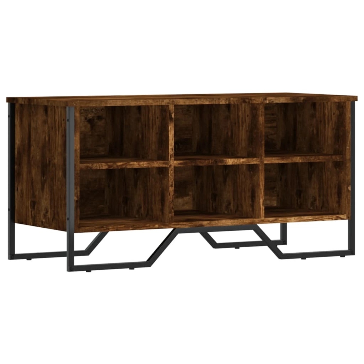 vidaXL Schuhregal Räuchereiche 90x38x45,5 cm Holzwerkstoff 848641 günstig online kaufen