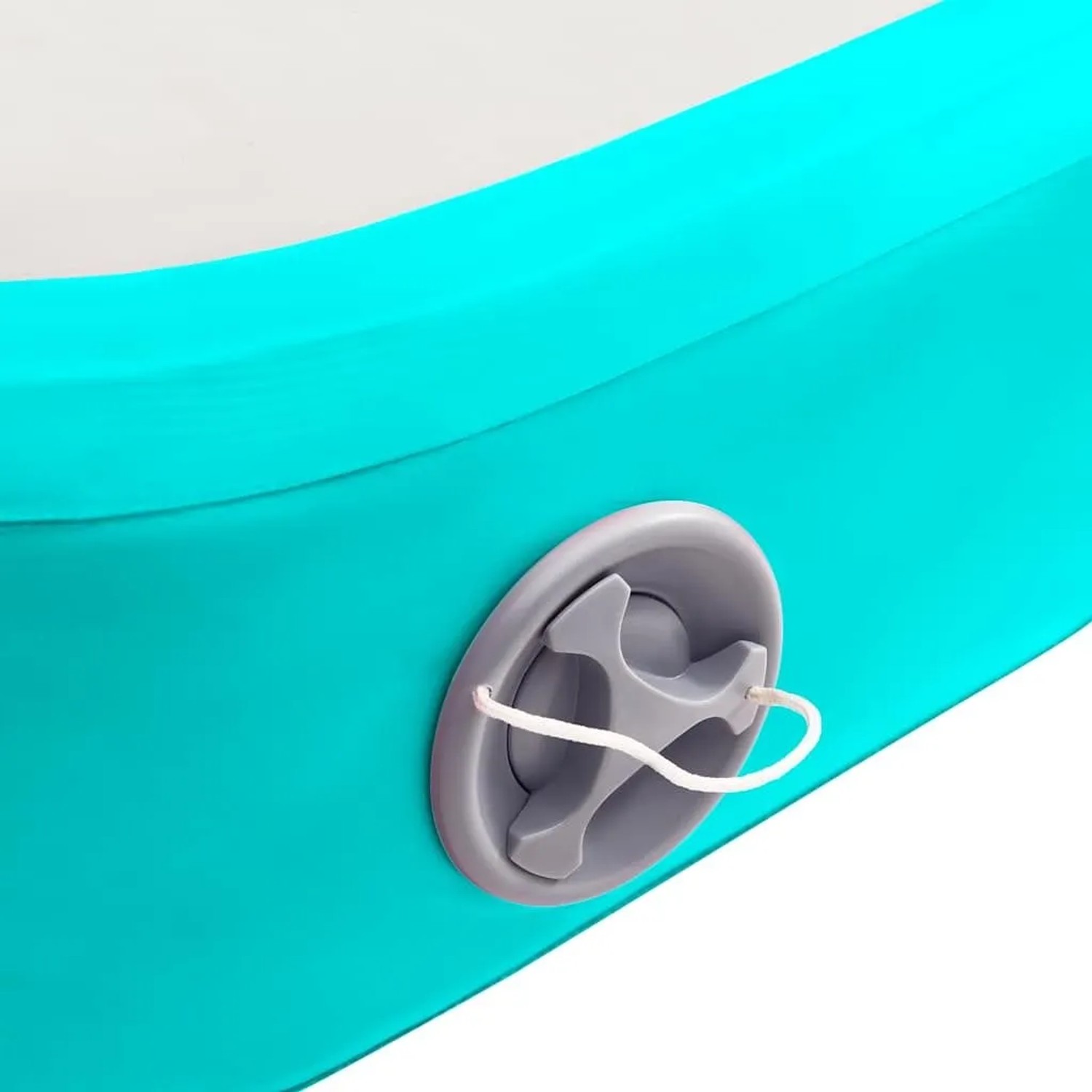 vidaXL Aufblasbare Gymnastikmatte mit Pumpe 300x100x20 cm PVC Grün 92678_7