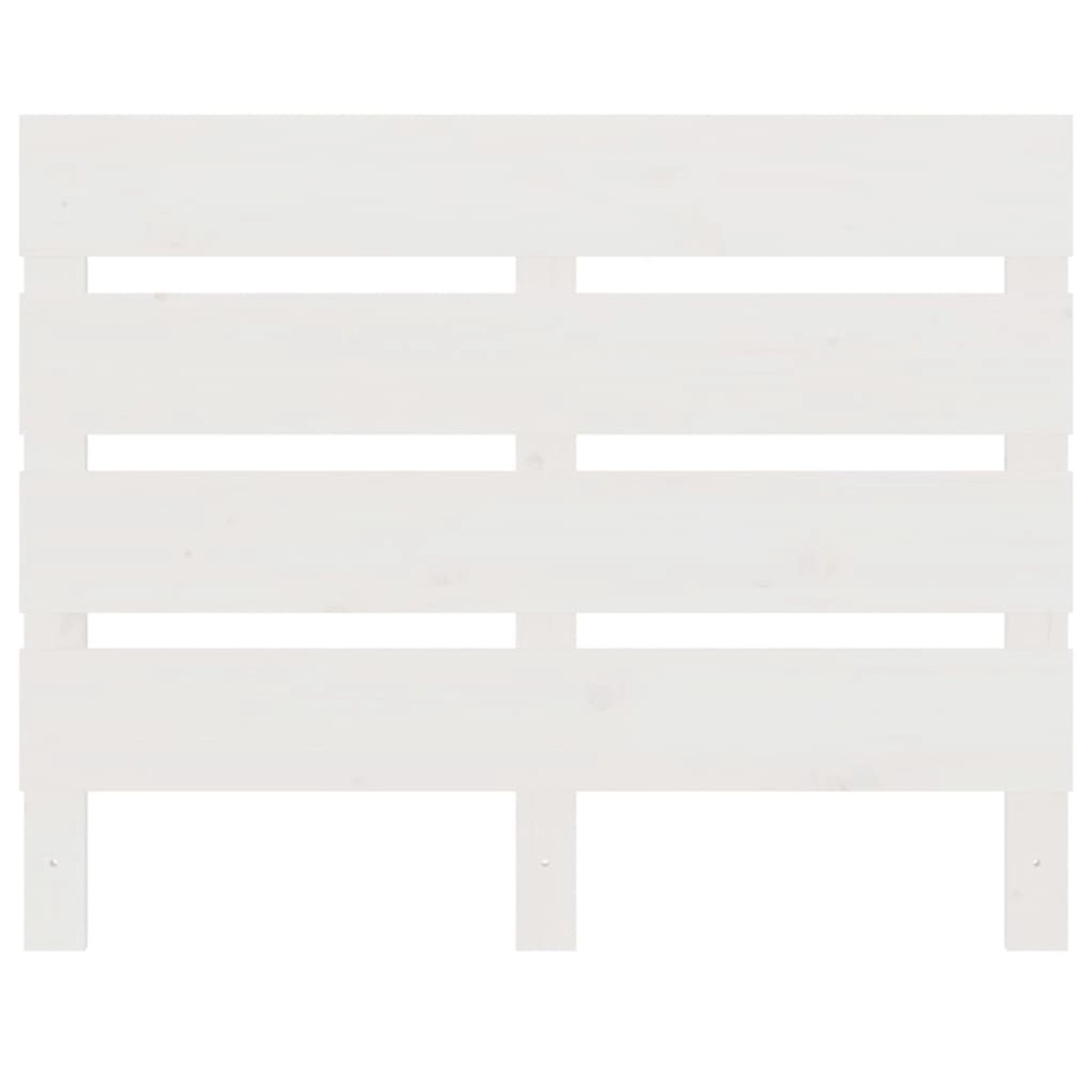 Weißes Massivholzbett, Kiefer, 90x200 cm. Bettgestell aus Holzlatten.