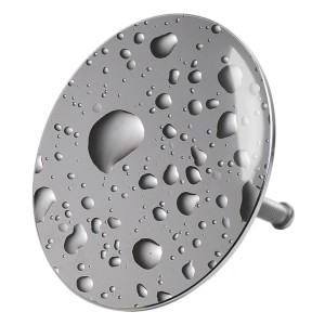 Sanilo Badewannenstöpsel Dewdrop, verchromt mit Wassertropfenmuster.