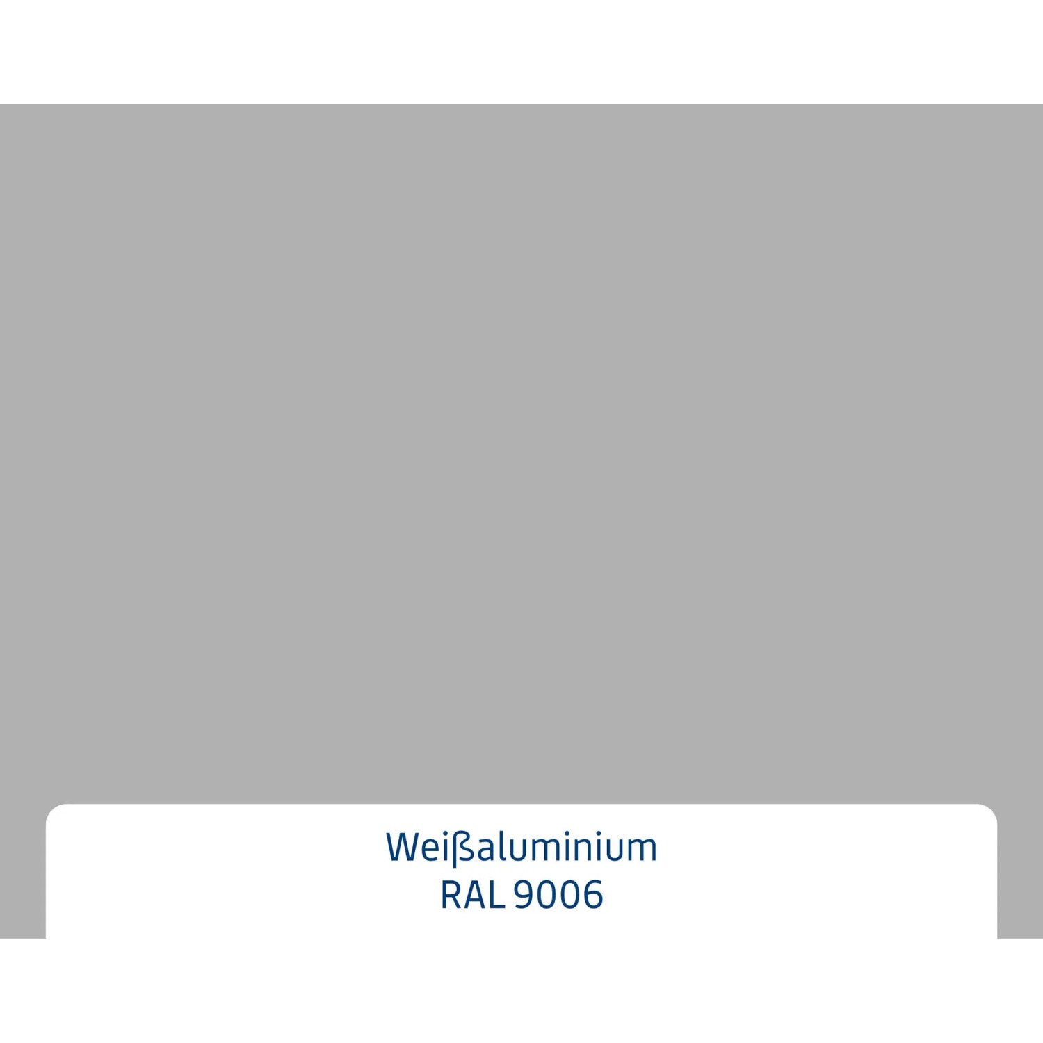 EcoStar Haustür Isopro in Weißaluminium (RAL 9006).