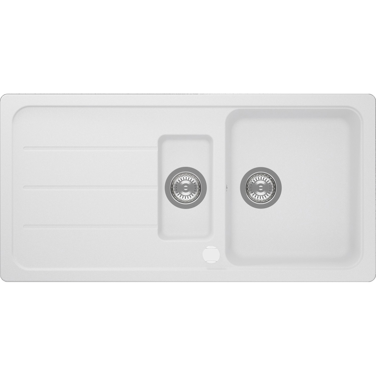 Respekta Einbauspüle Massivgranit Austin 100 cm x 50 cm mit Zusatzbecken We günstig online kaufen