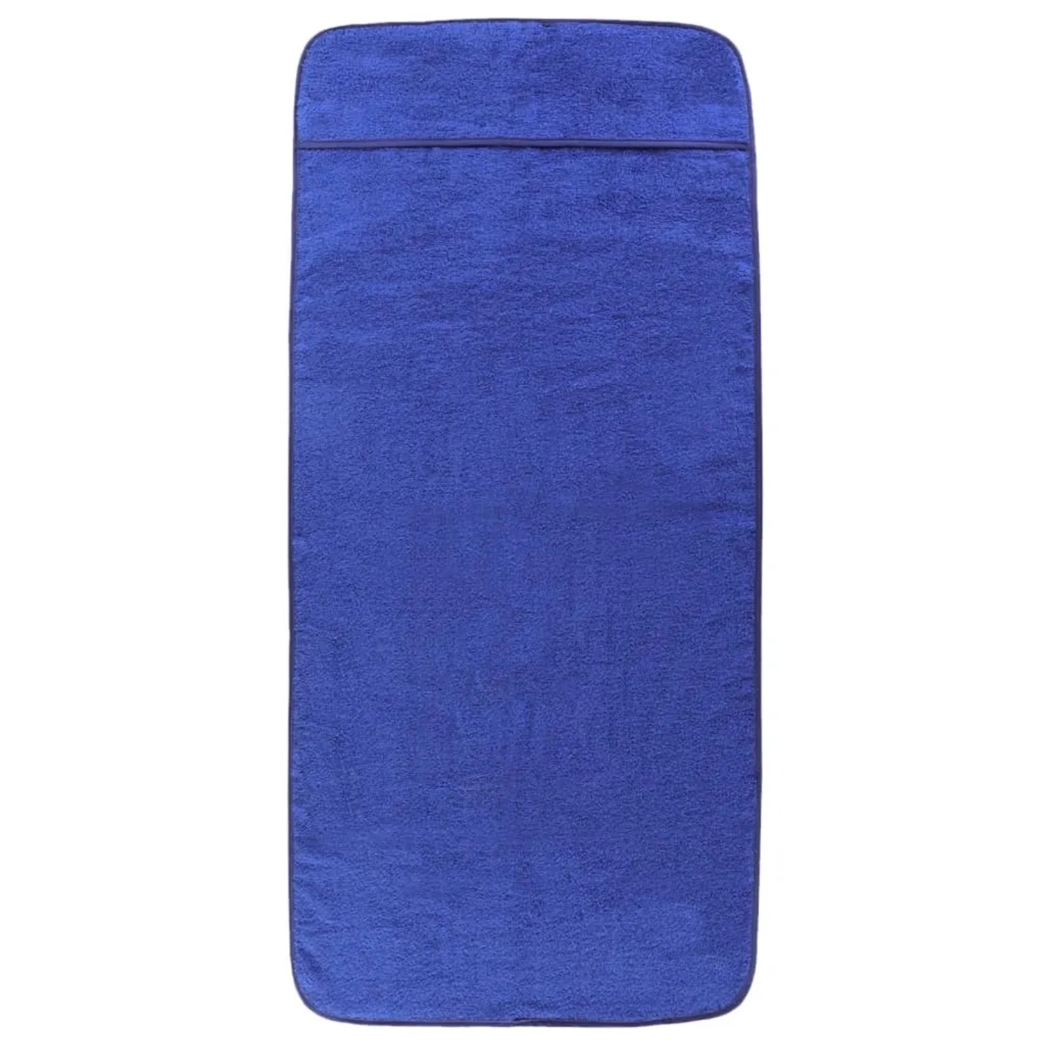 vidaXL Strandtücher 2 Stk Königsblau 75x200 cm Stoff 400 g/m² 362678