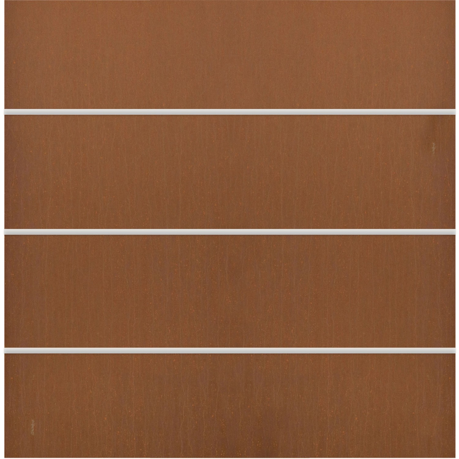 SichtschutzzaunElement Board XL ZaunSet CortenStahl 180 cm x 180 cm