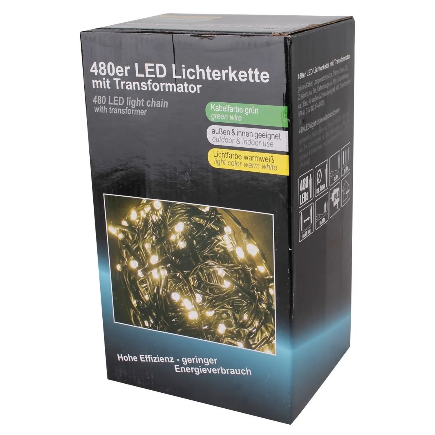 Lex 480er LED Lichterkette für Außen Innen Deko IP44 Weihnachtslichterkette günstig online kaufen