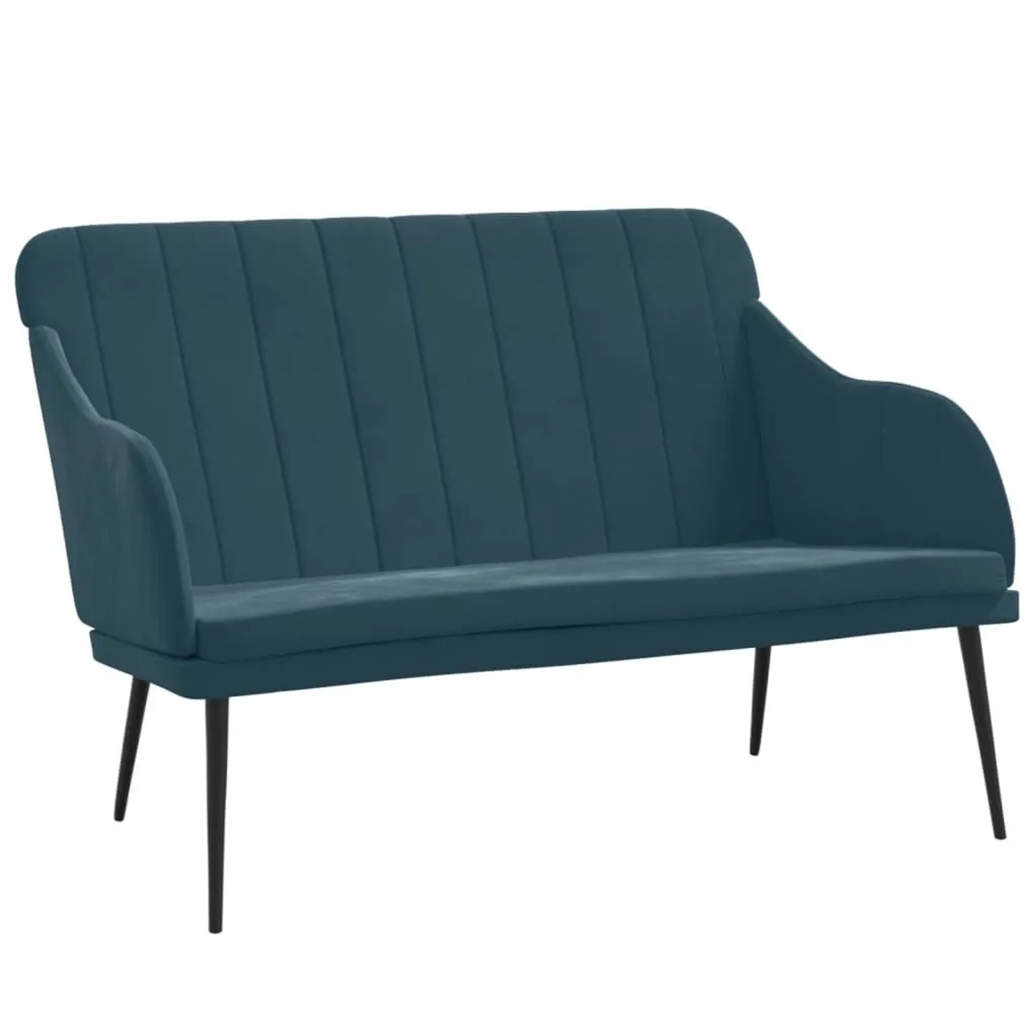 vidaXL Sitzbank Blau 110x76x80 cm Samt 351473