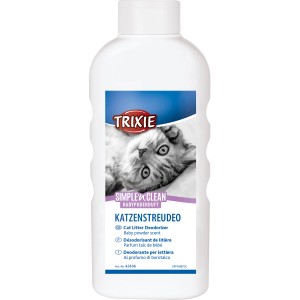 Trixie Katzenstreudeo mit Babypuderduft, 750g Flasche für frische Katzenklos.