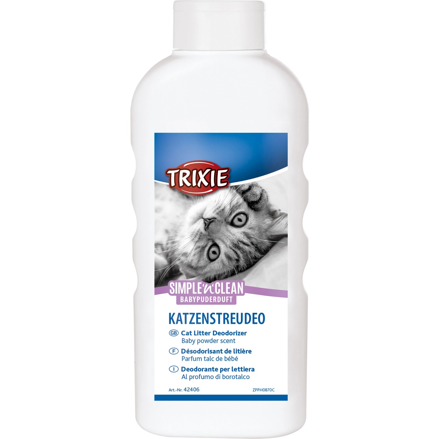 Trixie Simple'n'Clean Katzenstreudeo Babypuderduft 750 g