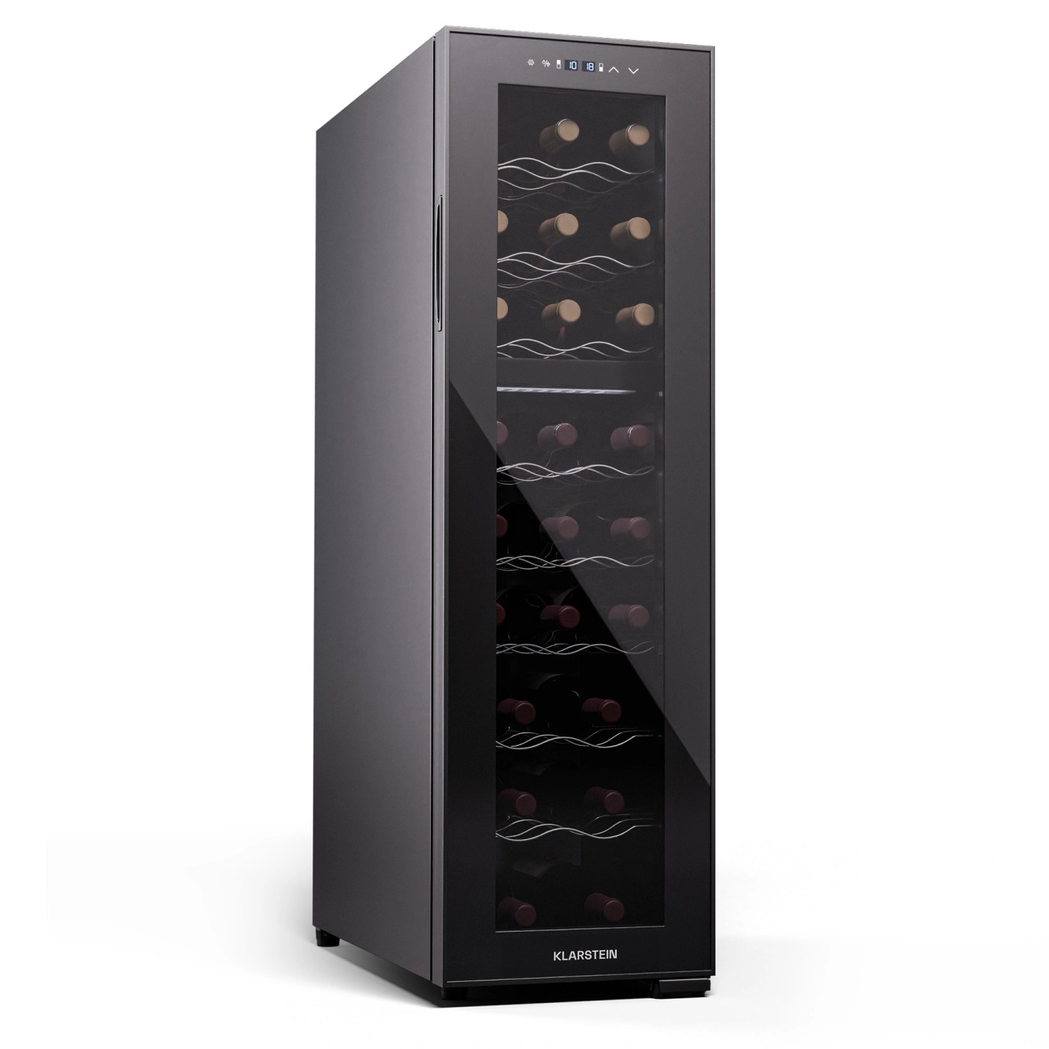 Klarstein Shiraz 24 Duo Weinkühlschrank 2 Zonen 75 L 24 Flaschen 5-18 °C To günstig online kaufen