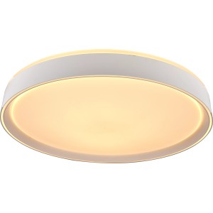 Weiße MegaLight LED Deckenleuchte Shining Saturn, 49cm Durchmesser.