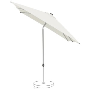 Suncomfort by Glatz Marktschirm in Sand mit Handöffner und Neigungsfunktion.