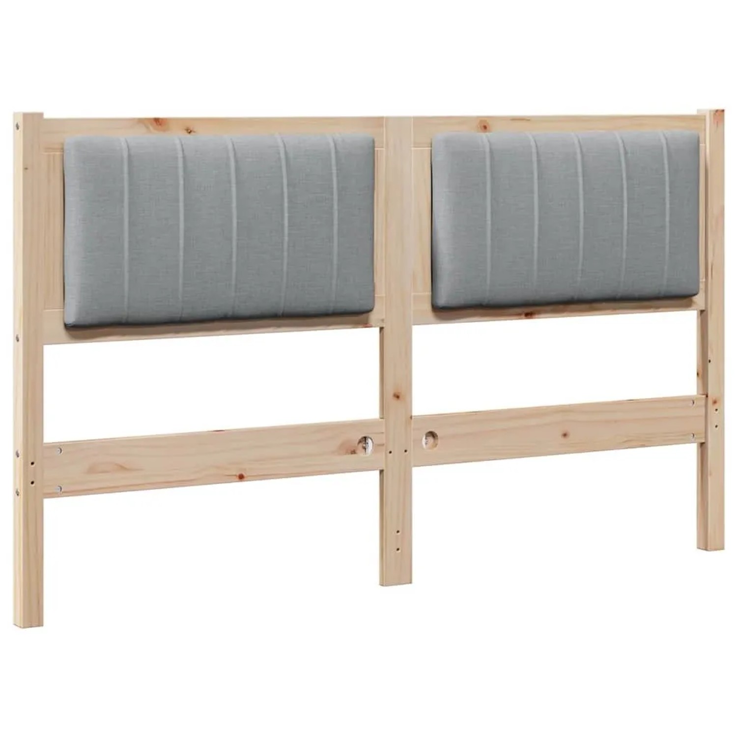 vidaXL Gepolstertes Kopfteil Braun 135 cm Massives Kiefernholz 879069