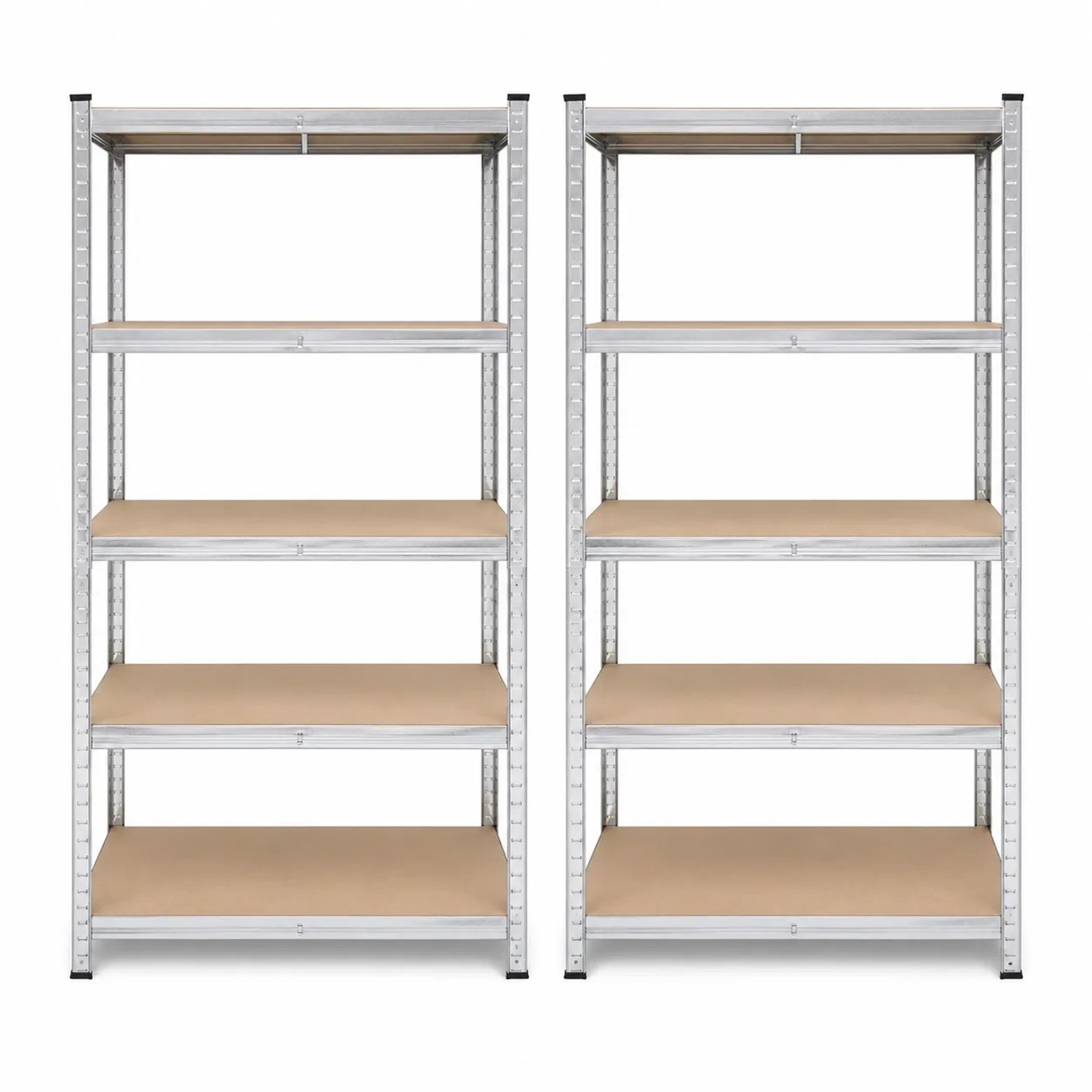 Albatros Schwerlastregal 875 Kg 180x90x40 Cm Mit 5 Verstellbaren Ablagen Silber Inkl. 4 Haken