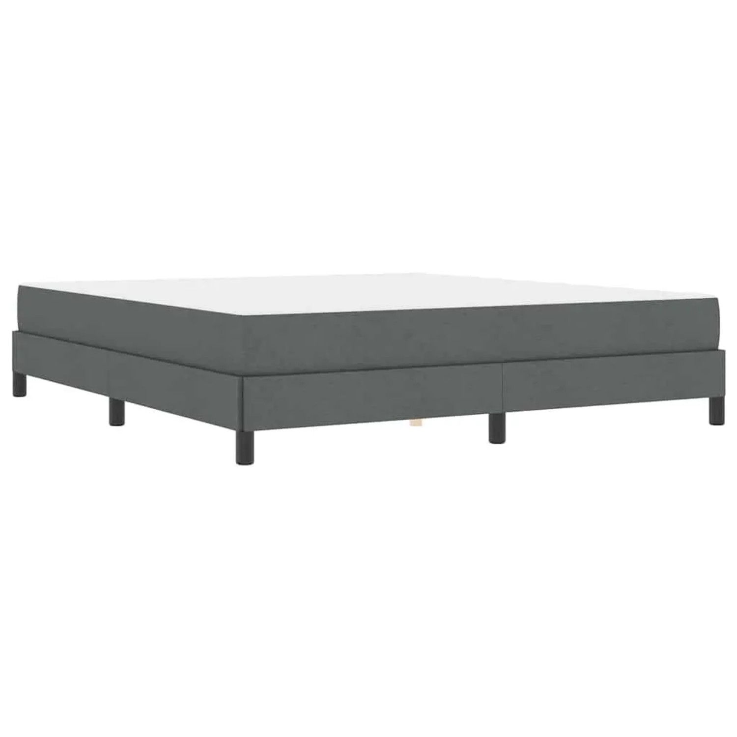 vidaXL Boxspringbett mit Matratze Dunkelgrau 180 x 200 cm Stoff 3398508 günstig online kaufen