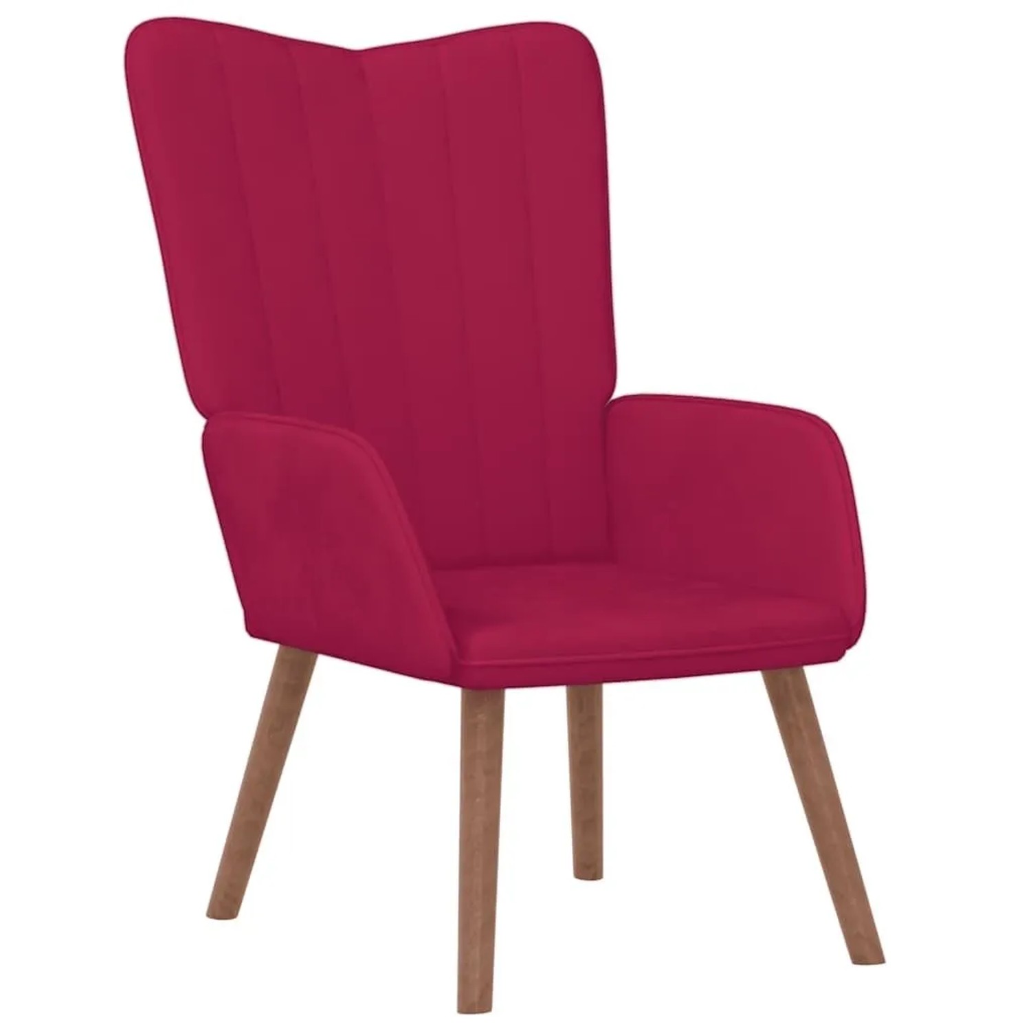 vidaXL Relaxsessel Weinrot Samt 327660