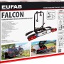 Eufab Falcon Fahrradträger für Anhängerkupplung, Transportbox mit Produktbildern.