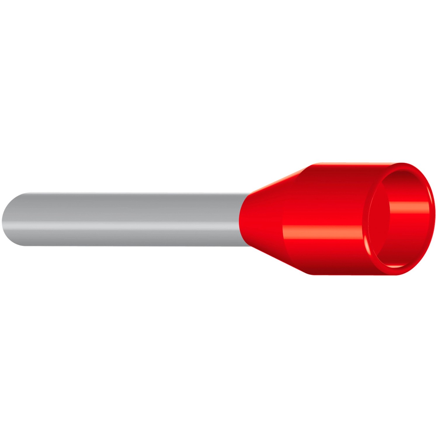 Hilpress Aderendhülsen isoliert Rot 1 mm² x 14 mm 100 Stück