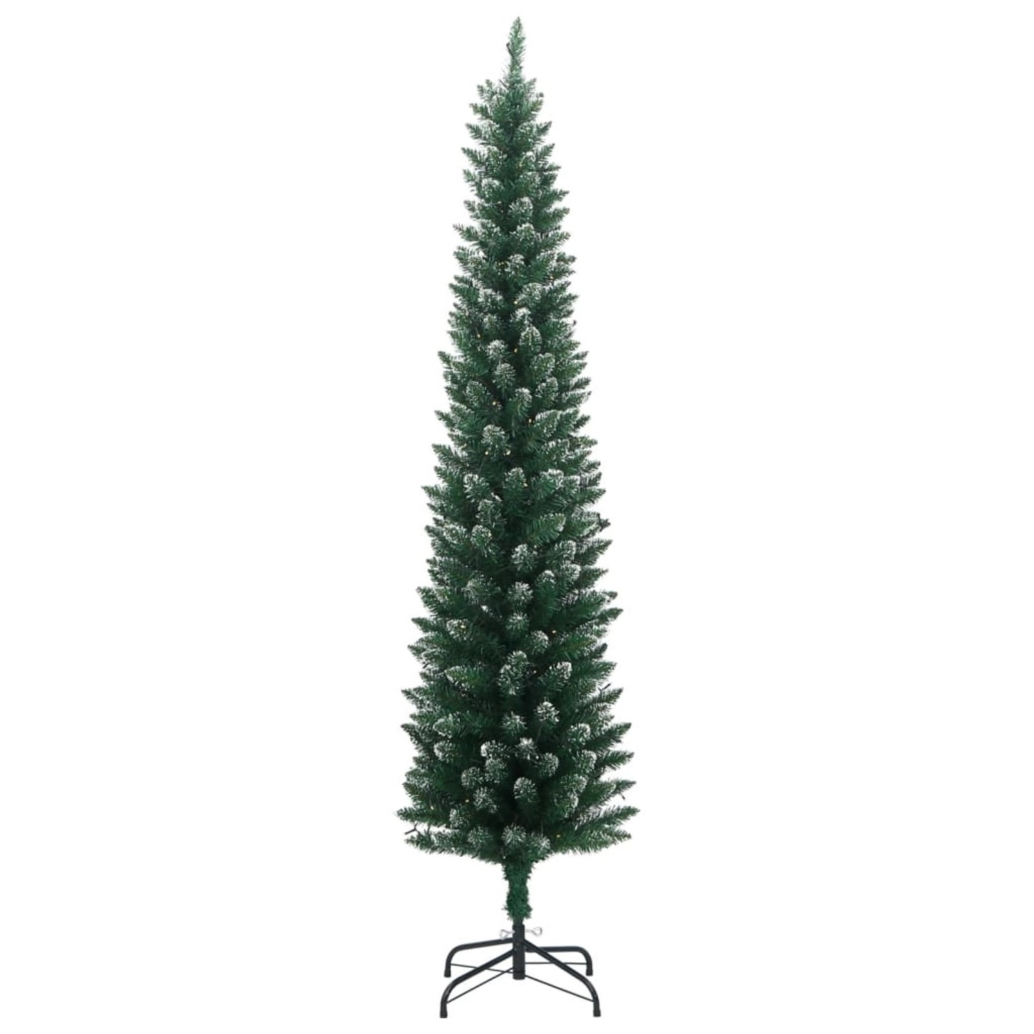 vidaXL Künstlicher Weihnachtsbaum Schlank 300 LEDs 180 cm 3315760