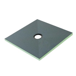 Duschparadies XPS Platten Duschplatte Fliesenplatte 90x90x4cm Duschwanne Duschtasse für Duschkabine Duschwand Walk-in Dusche Duschtür Quadrat Grau