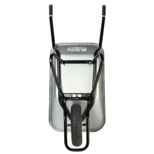 Haemmerlin Schubkarre Clipso Excellium, 120 l, verzinkte Tiefmulde, PU-Rad, Baugeräte.