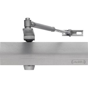 Abus Türschließer in Silber mit Öffnungsdämpfung für sicheres Schließen von Türen.